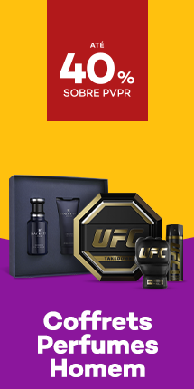 Coffrets Perfumes de Homem com destaque promocional de 40% sobre pre&ccedil;o de Venda ao P&uacute;blico Recomendado